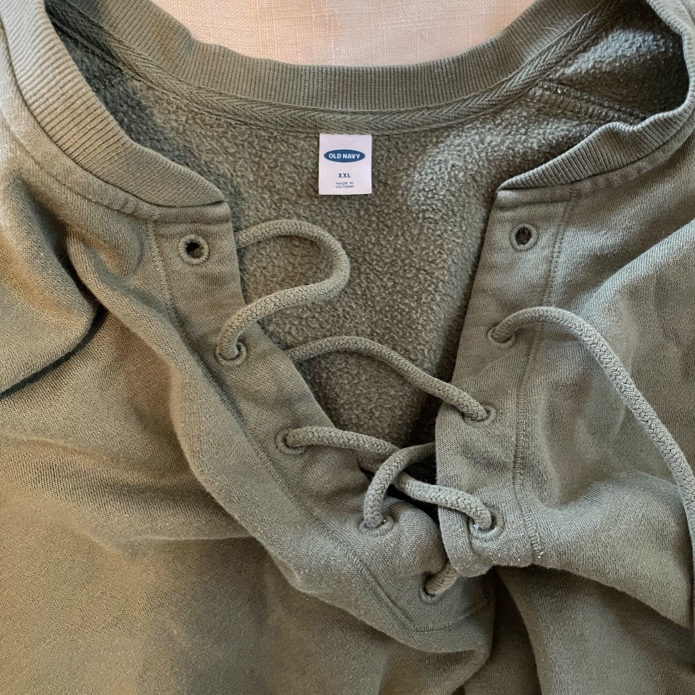 Old Navy Lace Up Sweatshirt